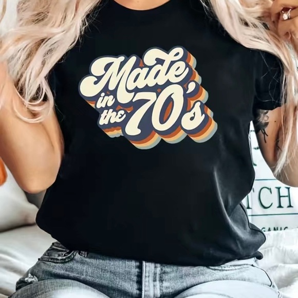 Tops - ♥️ Sale 3for$15! NWOT Made in the 70s Black T-shirt